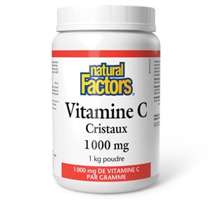 Natural Factors Vitamin C Crystals 1000 mg 1 kg Powder