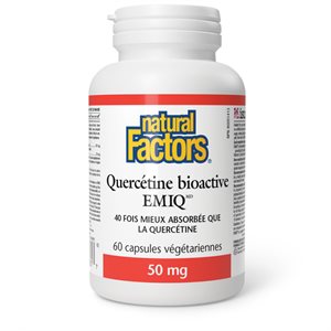 Natural Factors Bioactive Quercetin EMIQ 50 mg 60 Vegetarian Capsules