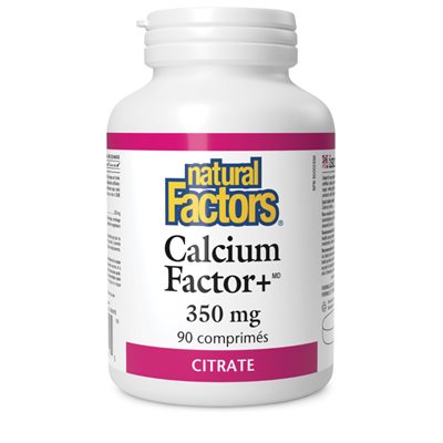 Natural Factors Calcium Factor+® Citrate 350 mg 90 Tablets