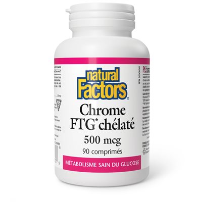 Natural Factors Chromium GTF Chelate 500 mcg 90 Tablets