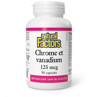 Natural Factors Chromium & Vanadium 125 mcg 90 Capsules