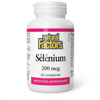 Natural Factors Sélénium 200 mcg 60 comprimés