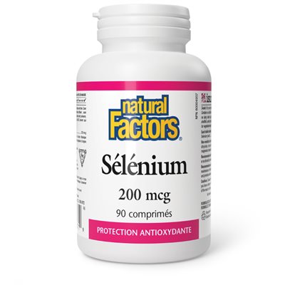 Natural Factors Sélénium 200 mcg 90 comprimés