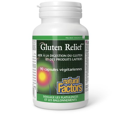 Natural Factors Gluten Relief 90 capsules végétariennes