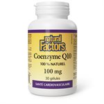 Natural Factors Coenzyme Q10  100 mg  30 gélules