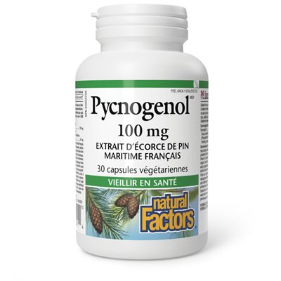 Natural Factors Pycnogenol 100 mg 30 Vegetarian Capsules