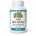 Natural Factors Alpha-Lipoic Acid  200 mg  60 Capsules