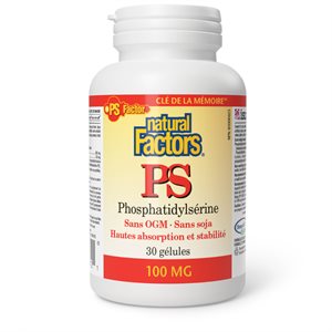 Natural Factors PS Phosphatidylserine 100 mg 30 Softgels