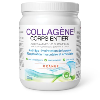Collagène Corps Entier Collegène Corps entier 500 g poudre orange Collagène Corps Entier Collegène Corps entier 500 g poudre orange