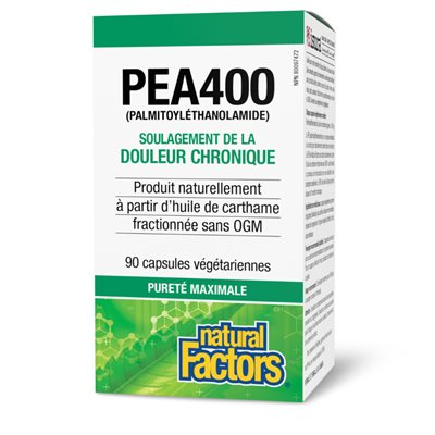 Natural Factors PEA400 Palmitoyléthanolamide 90 capsules végétariennes Natural Factors PEA400 Palmitoyléthanolamide 90 capsules végétariennes