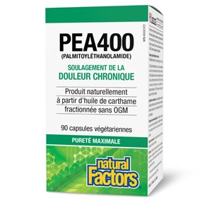 Natural Factors PEA400 Palmitoyléthanolamide 90 capsules végétariennes