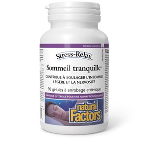 Natural Factors Sommeil tranquille 90 gélules à enrobage entérique