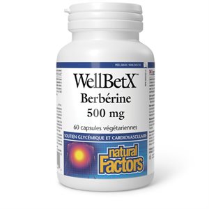 Natural Factors Berberine 500 mg 60 Vegetarian Capsules