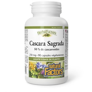 Natural Factors Cascara Sagrada 250 mg 90 capsules végétariennes