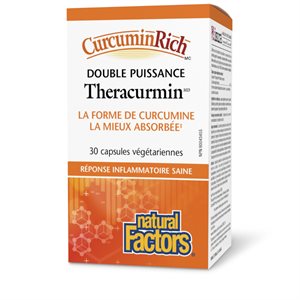 Natural Factors Theracurmin CurcuminRich Double Strength 60 mg 30 Vegetarian Capsules