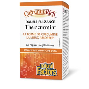 Natural Factors Theracurmin Double puissance 60 mg 60 capsules végétariennes