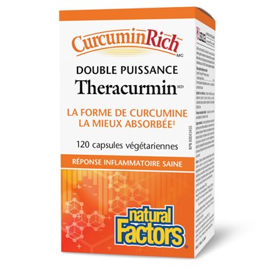 Natural Factors Theracurmin Double puissance 60 mg 120 capsules végétariennes