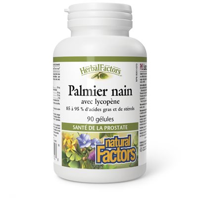 Natural Factors Palmier nain avec lycopène 90 gélules