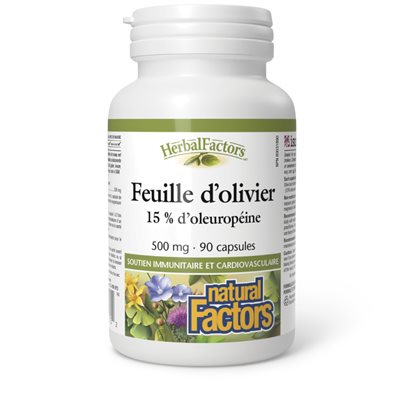 Natural Factors Olive Leaf 500 mg 90 Capsules