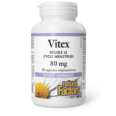 Natural Factors Vitex Standardized Extract 80 mg 90 Vegetarian Capsules