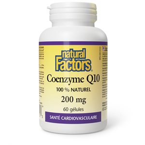 Natural Factors Coenzyme Q10 100% Natural 200 mg 60 Softgels