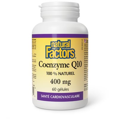 Natural Factors Coenzyme Q10 400 mg 60 Softgels