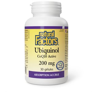 Natural Factors Ubiquinol Active CoQ10 200 mg 30 Softgels