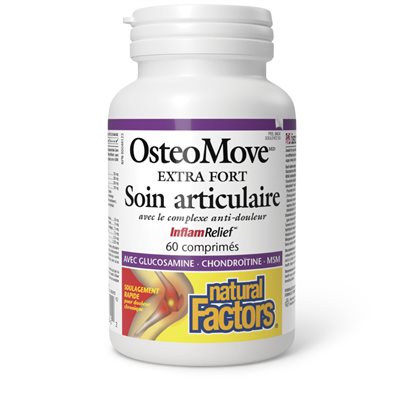 Natural Factors OsteoMove Extra fort Soin articulaire 60 comprimés