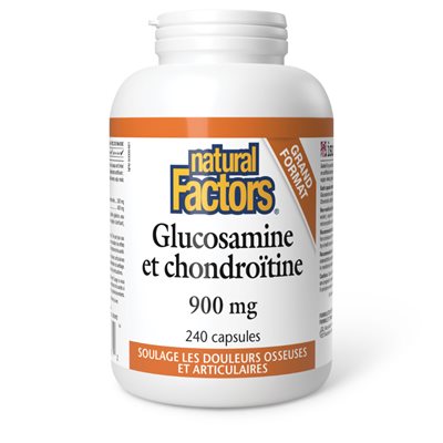 Natural Factors Glucosamine & Chondroitin Sulfate 900 mg 240 Capsules