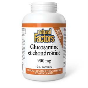 Natural Factors Glucosamine et chondroïtine 900 mg 240 capsules