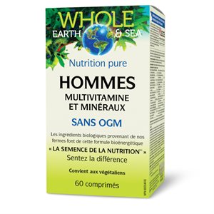 Whole Earth & Sea® Multivitamine et minéraux, Hommes 60 comprimés