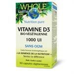 Whole Earth & Sea® Vitamine D3 bio-végétalienne  1 000 UI  90 capsules végétariennes