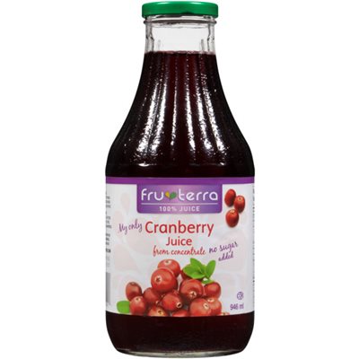 Fru-Terra 100% Juice Cranberry Juice 946 ml 