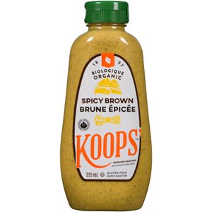 Koops Organic Mustard Spicy Brown 325ml