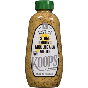 Koops Organic Mustard Stone Ground 325ml