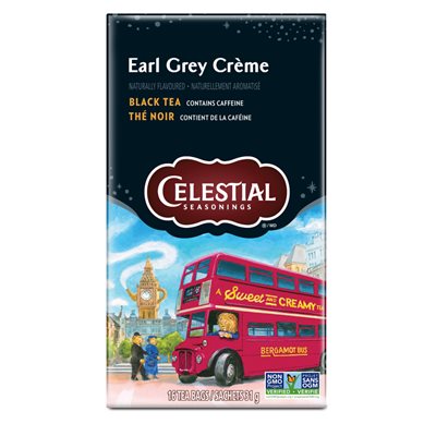 Celestial Seasonings Thé Noir Earl Grey Crème 6X16Sachets