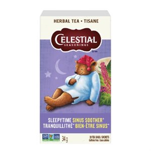 Celestial Seasonings Herb Tea Sleepytime Sinus S00Ther 6X20Sachets