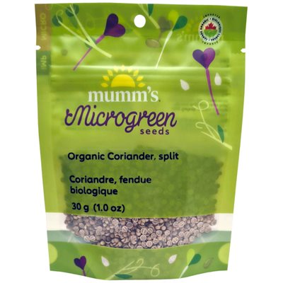 Mumm's Organic Split Coriander seeds 30g
