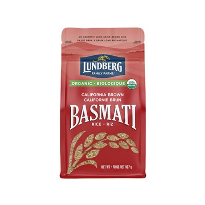 Lundberg Essences Riz Basmati Brun Biologique en Californie 907 g