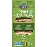 Lundberg Family Farms Thin Stackers Galettes de Riz Soufflé Fines Herbes Biologique 24 Galettes de Riz 168 g