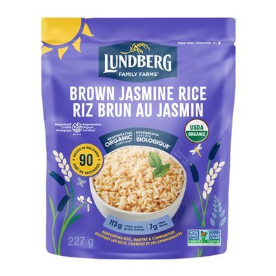 Lundberg Riz Brun Au Jasmin Instant (Regénératif) Bio 227G