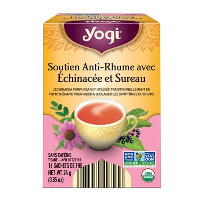 Yogi Echinacea & Elderberry Cold Support Tea 24g