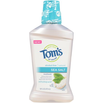 Tom's of Maine Mouthwash Sea Salt Refreshing Mint 473 ml