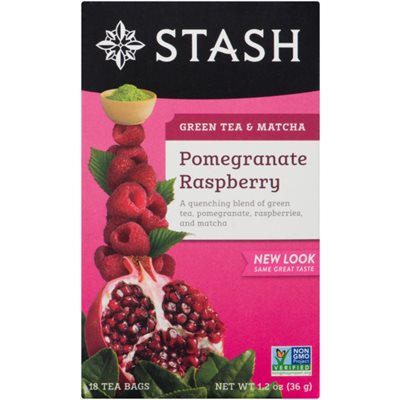 Stash Thé Vert et Matcha Grenade Framboise 18 Sachets 36 g