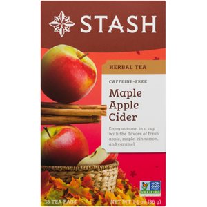 Stash Herbal Tea Caffeine-Free Maple Apple Cider 18 Tea Bags 36 g 36g