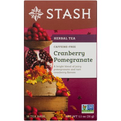 Stash Tisane Sans Caféine Canneberge et Grenade 18 Sachets 31 g