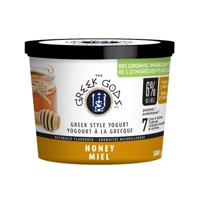 GREEK GODS GREEK ORGANIC YOGOURT- HONEY 500g