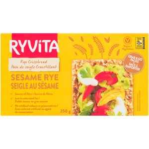 Ryvita Rye Crispbread Sesame Rye 250g