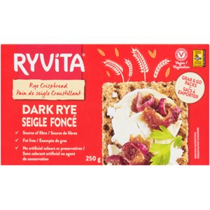 Ryvita Rye Crispbread Dark Rye 250g