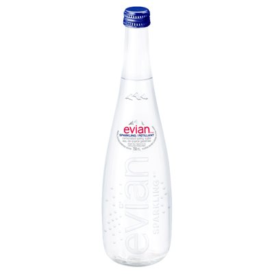 Evian Petillant Bouteille en verre 750ml